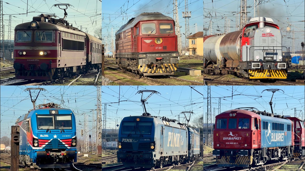 [4K] Влакове през Русе Разпределителна / Trains through Ruse Razpredelitelna I 28.01.2026.