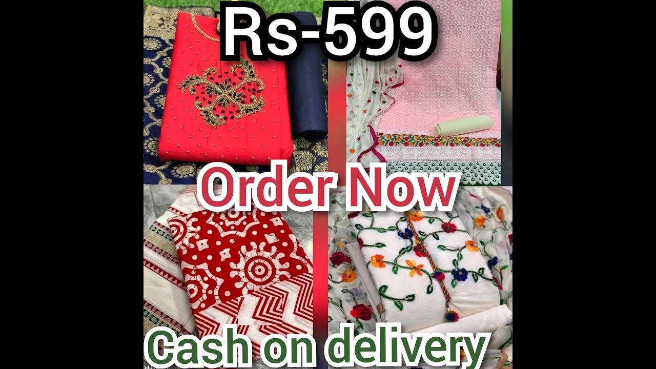 Chikankari Work , Printed Work , Embroidery Work Salwar Suit, Home Delivery Available