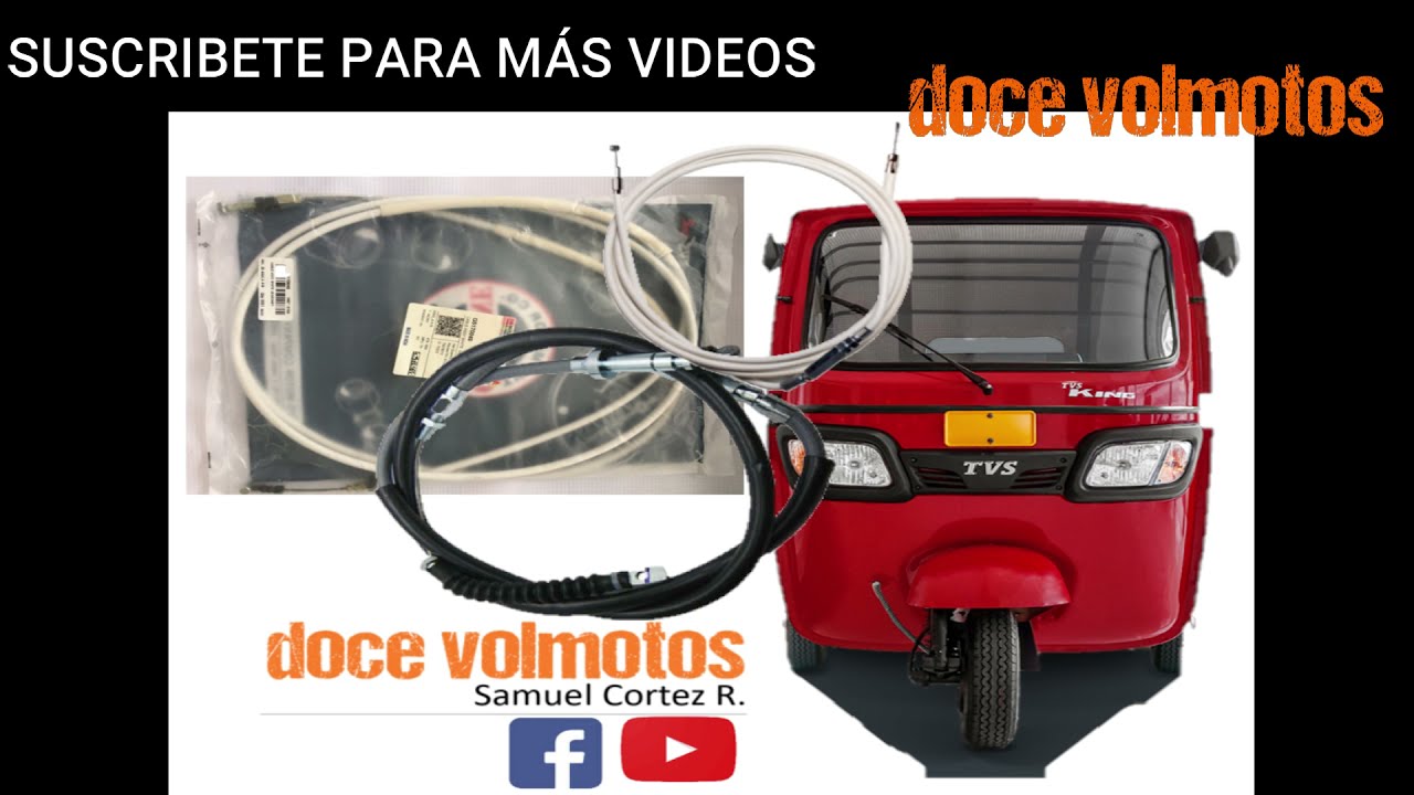 COMO CAMBIAR CABLES DE CLUTCH, CAMBIOS Y ACELERADOR TVS KING