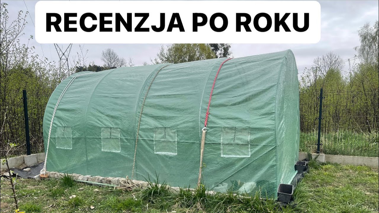 Tunel foliowy po pierwszym sezonie. Jak zabezpieczyć tunel przed dużymi wiatrami 🌬🌪🌩