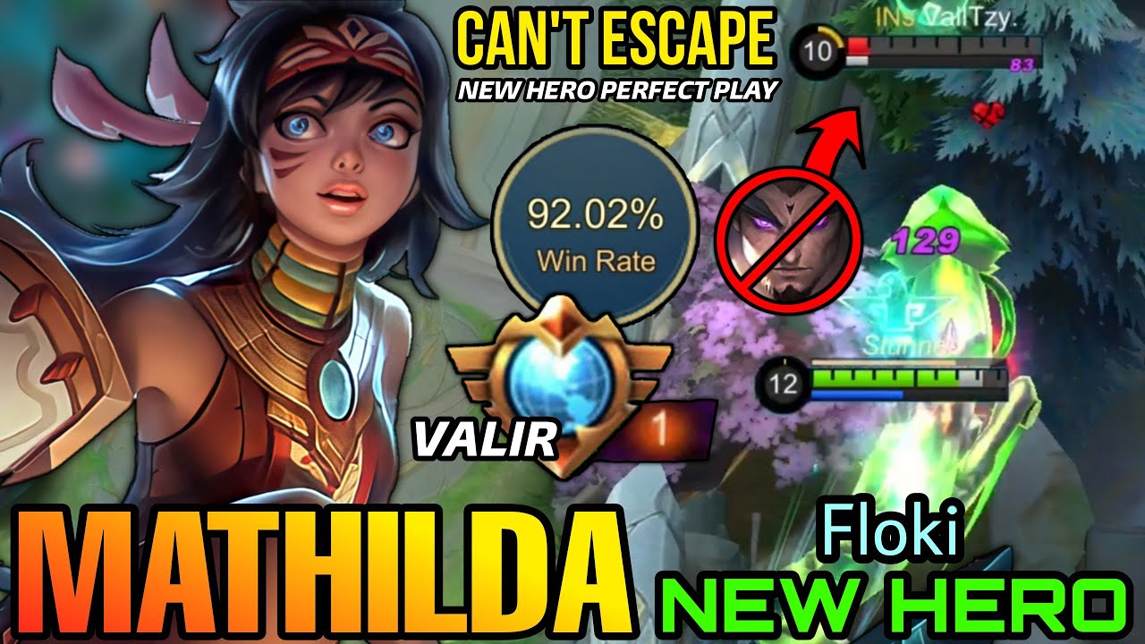 You Can't Escape Me!! Swift Plume Mathilda New Hero Support/Assasin Perfect Plays by Floki - MLBB