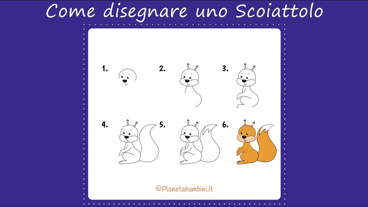 Come Disegnare uno Scoiattolo | Tutorial 🐿️