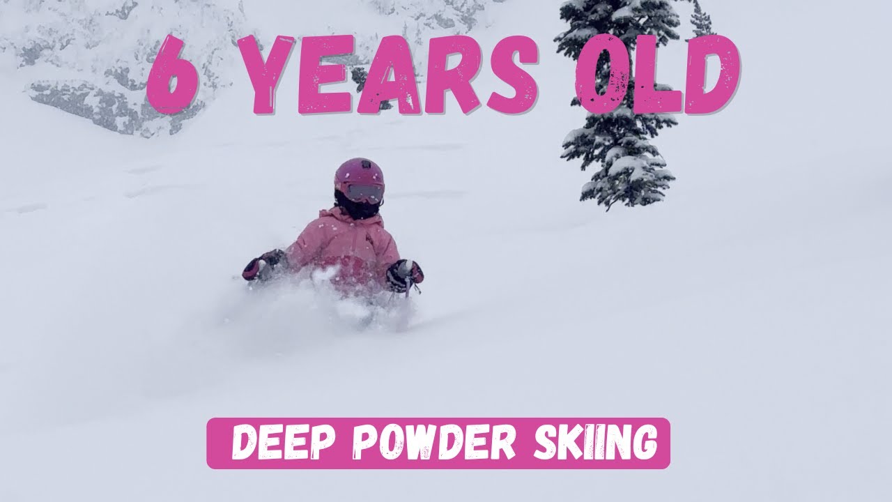 Little Girl Skiing Powder| Best Day Ever!