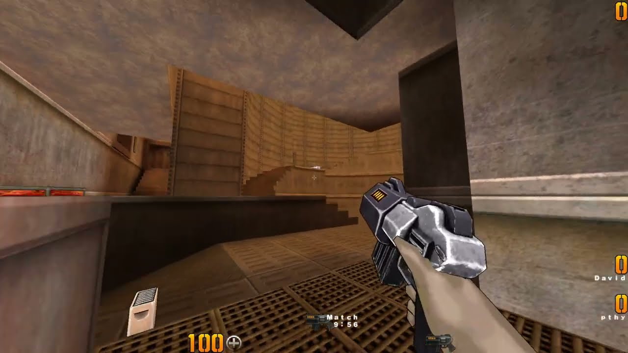 QUAKE 2 | QUAKECON 2017 - David vs pthy - 2nd map - Q2DM1