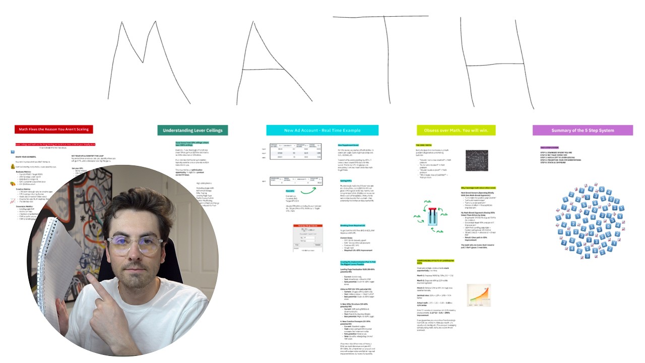 how my dumbass uses math to scale my ecom brand (i hate math)