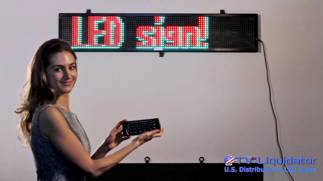 LED Signs Multicolor with Wireless Keyboard