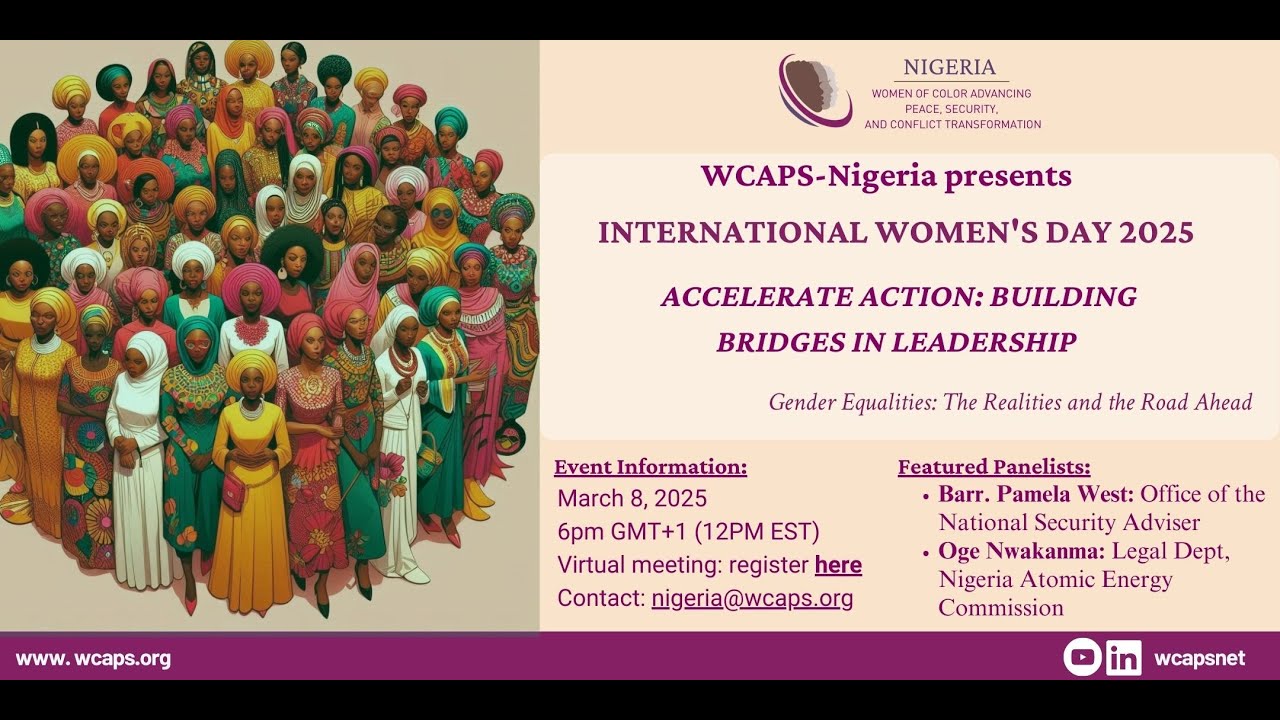 Nigeria Chapter Presents: Gender Equalities: The Realities and the Road Ahead