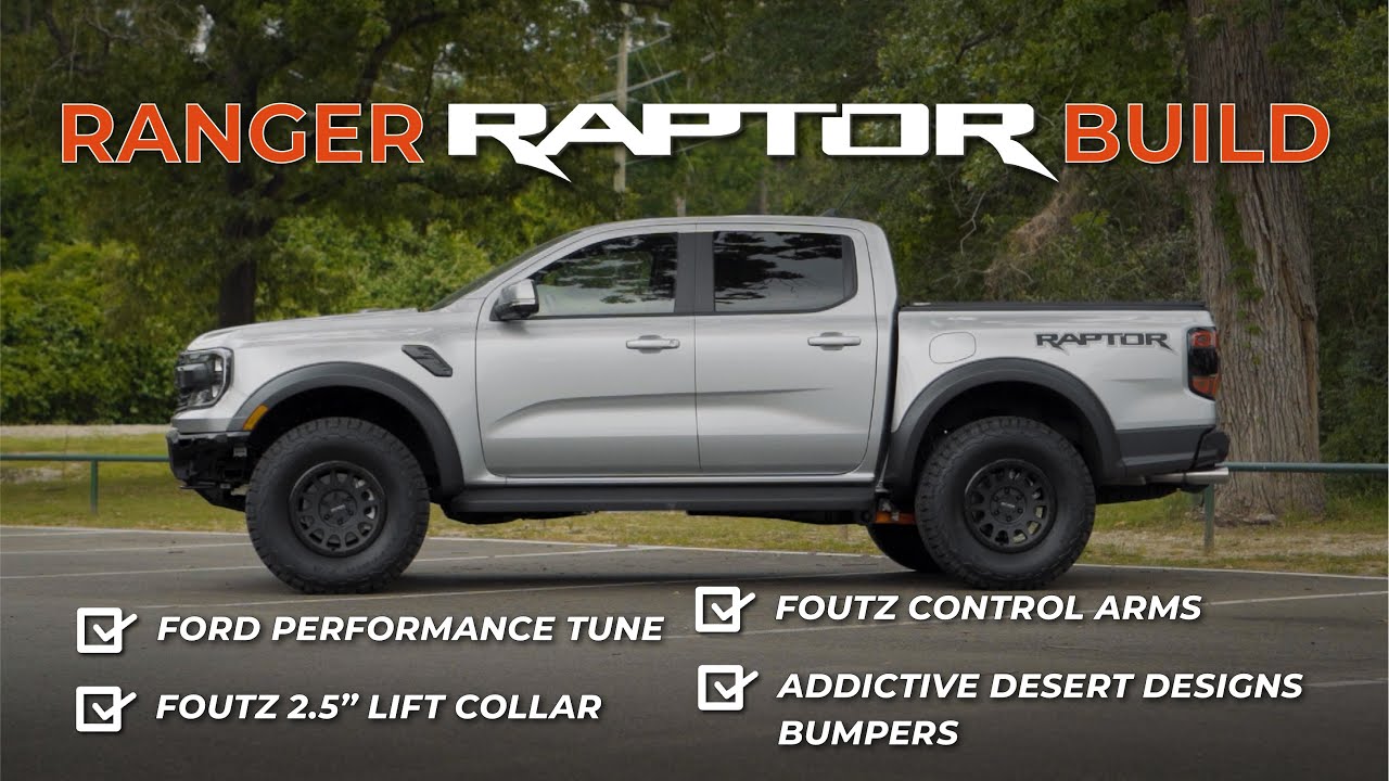 Ranger Raptor with Foutz Lift, Control Arms, and Addictive Desert Design (ADD) Bumpers