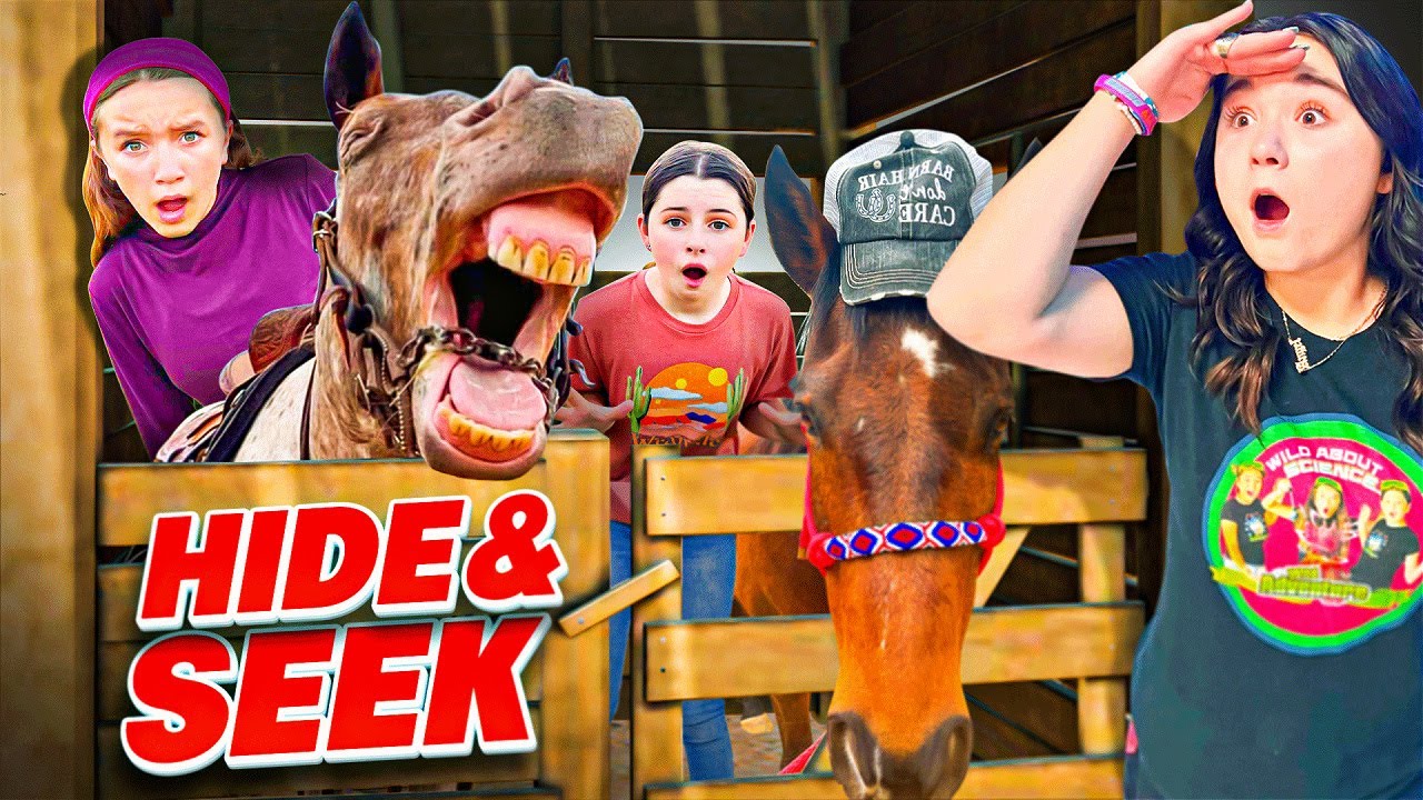 Extreme HIDE and Seek (with HORSES!!)
