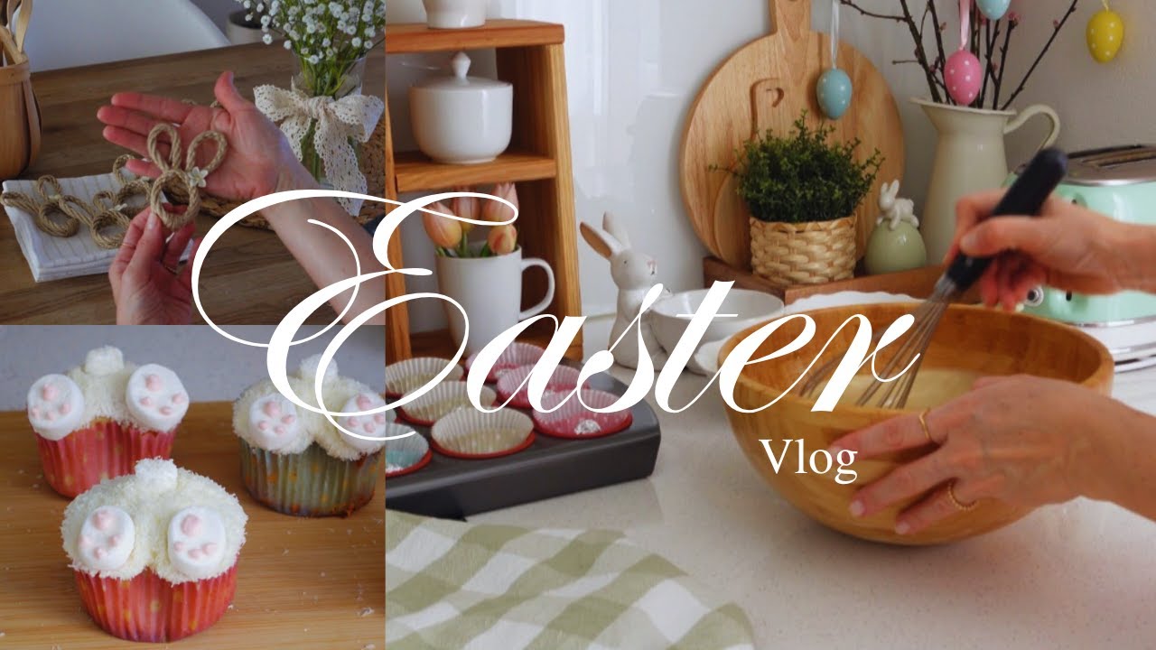 Easter vlog🐇 Part 1 / crafting, baking & Simple Easter Table ideas.