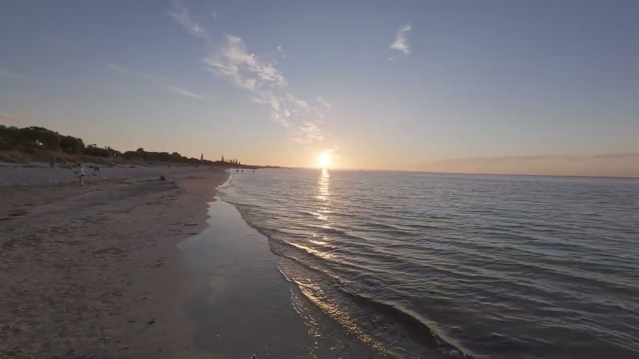 Busselton Golden Hour at Geographe Bay | Calm Waves & Sunset Sounds