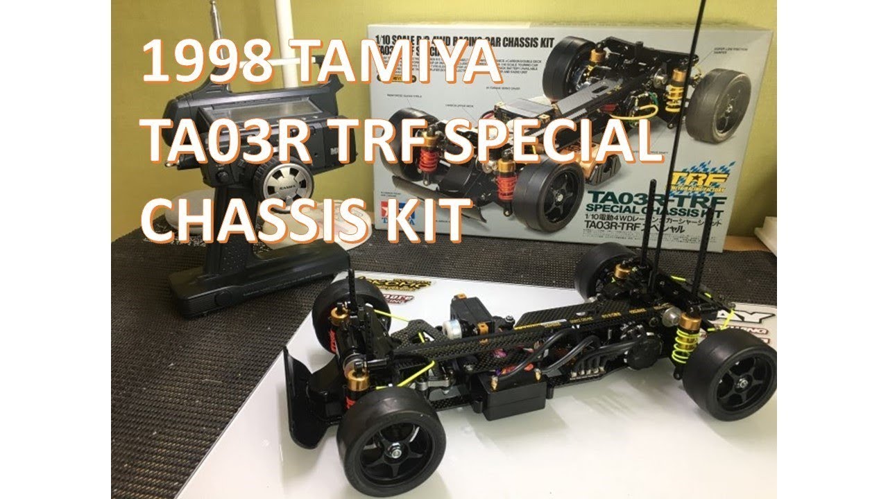1998 TAMIYA TA03R TRF SPECIAL CHASSIS KIT ASSEMBLY AND DRIVING VIDEO