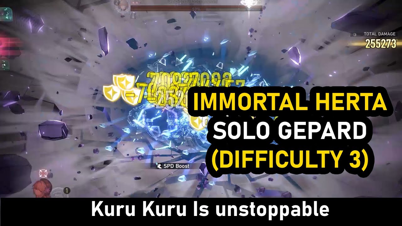 Immortal Herta SOLO Gepard Simulated Universe Difficulty 3 - Honkai Star Rail