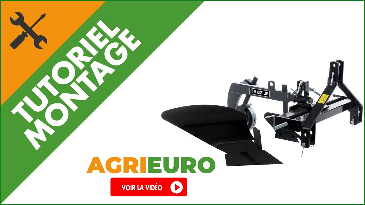Assemblage de la Charrue monosoc pour tracteur BlackStone B-BPS 35