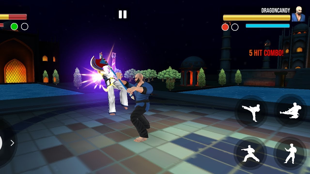 Karate fighter game 🎮 me vs powerful man watch full video 