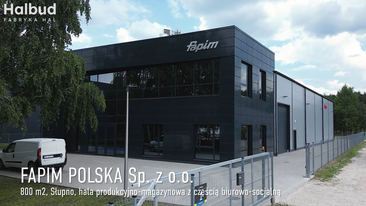 Hala produkcyjno-magazynowa z częścią biurowo-socjalną dla firmy FAPIM Polska Sp. z o.o.