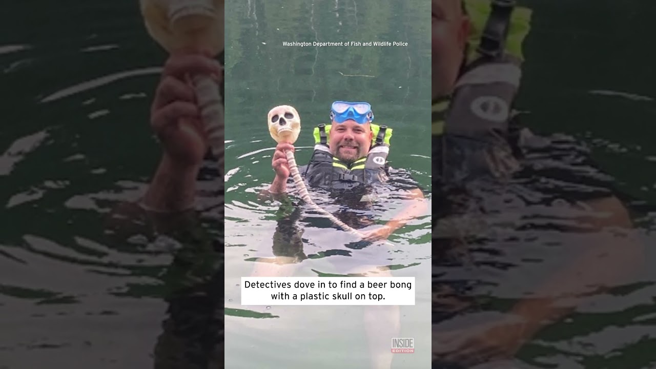 Beer Bong Mistaken for a Human Skull #shorts
