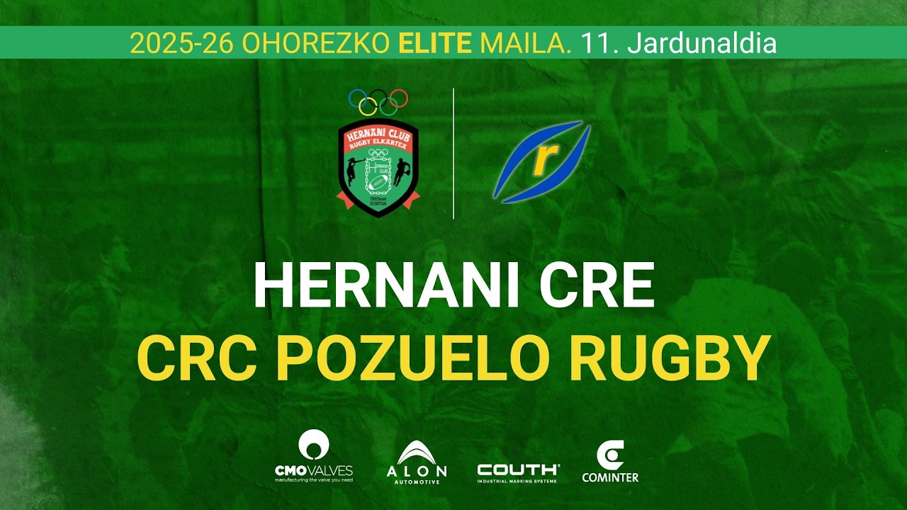 HERNANI CRE vs CRC POZUELO RUGBY, J11 Division Honor &Eacute;lite Masculina. 15/2/2026 12:00