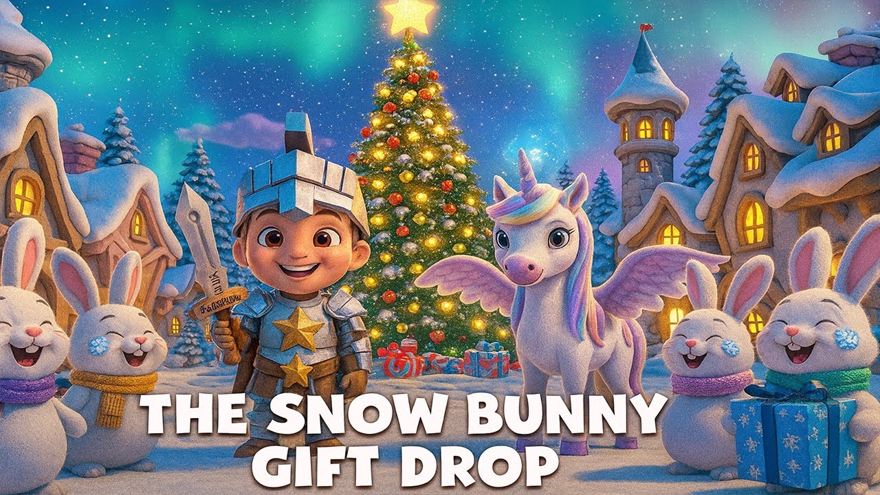 Tiny Kingdom Adventures: The Snow Bunny Gift Drop 🎁❄️ | Arthur & Alicorn Help Santa