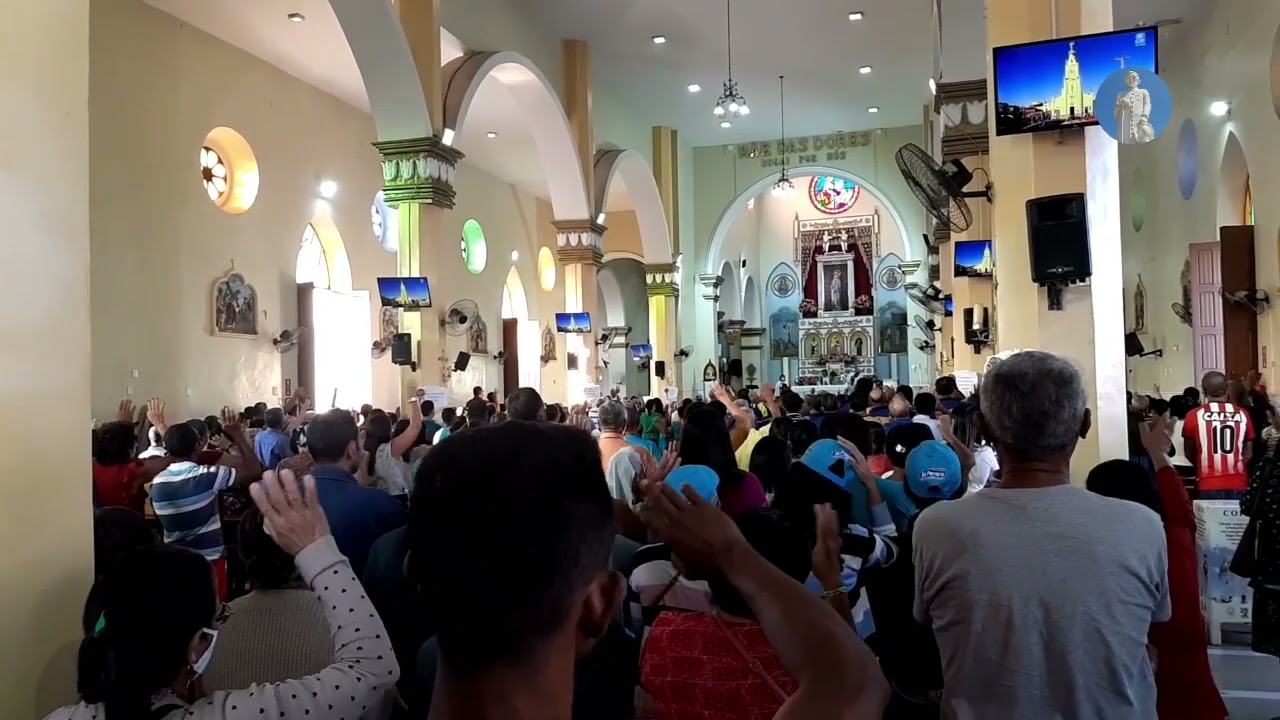 Missa na Basílica de Nossa senhora das dores em Juazeiro do Norte Ceará
