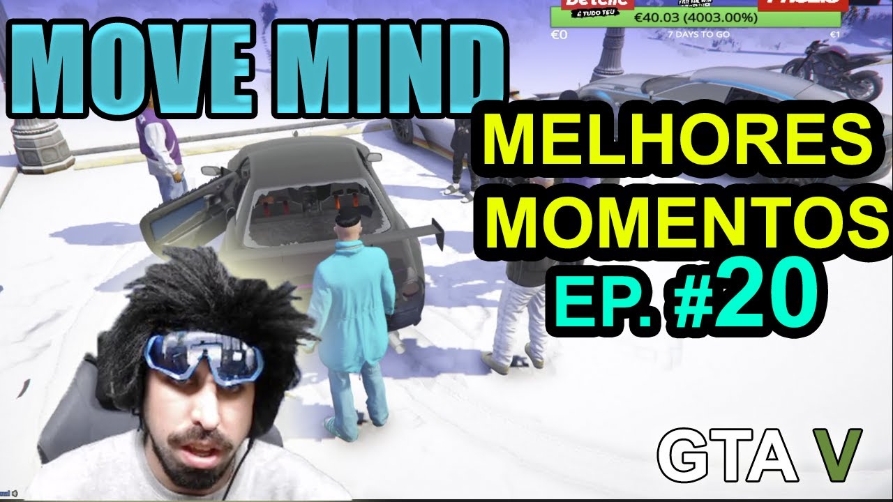 MOVE MIND - GTA V | #20 - HÉLDER DISCUTE COM A BRIGITTE E POLÍCIA APANHA-O (MELHORES MOMENTOS)