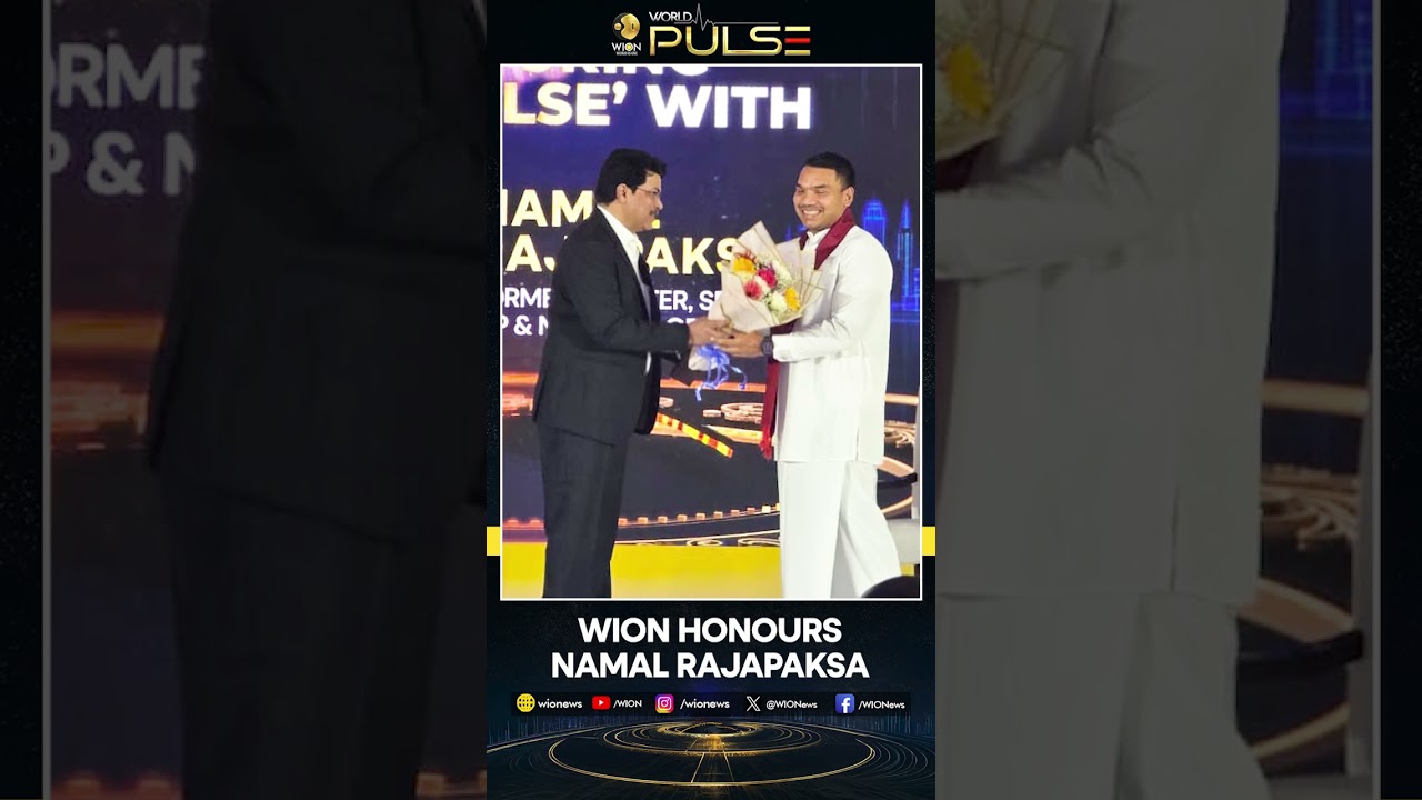 WION World Pulse: WION Felicitates Sri Lanka MP Namal Rajapaksa