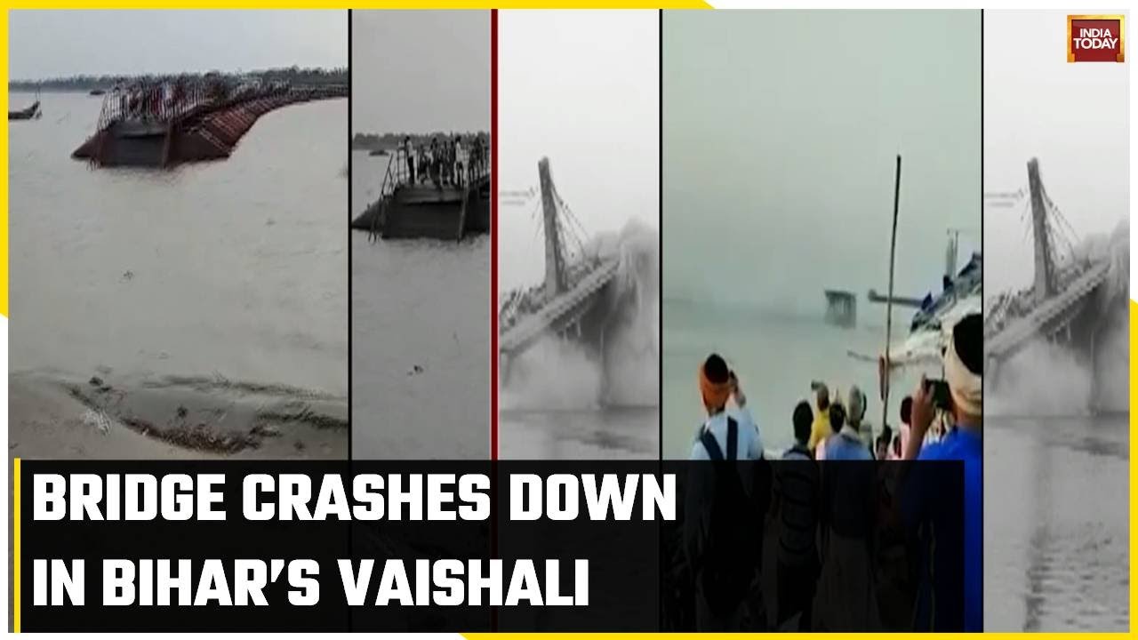 Another Bridge Collapse In Bihar, Bridge Crashes Down In Bihar&rsquo;s Vaishali