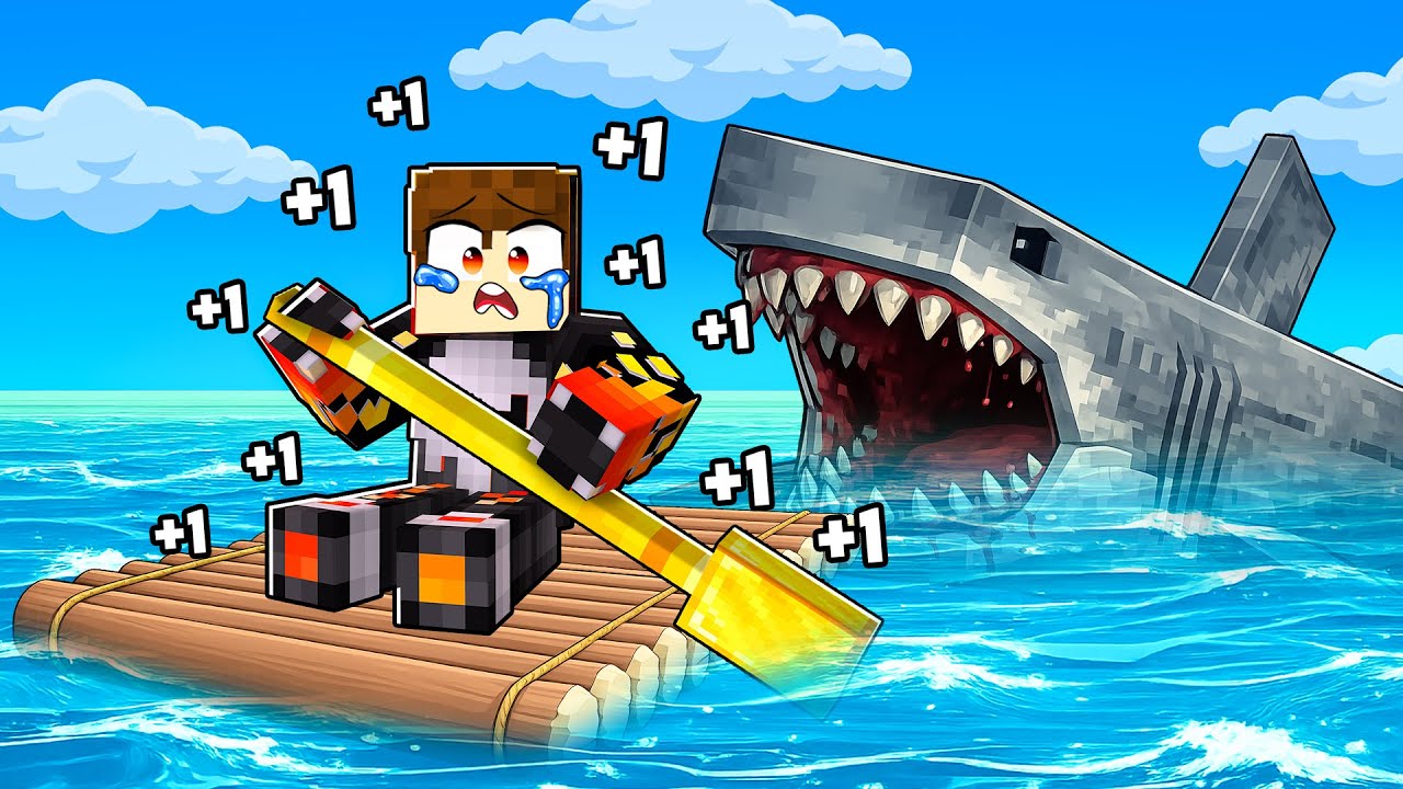 +1 Speed RAFT to Escape DEADLY Shark in Roblox!