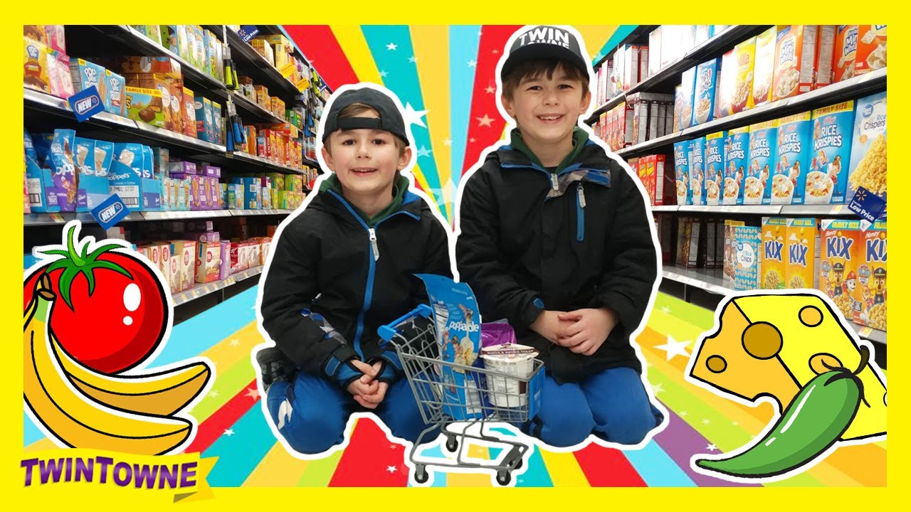 Pretend Play Kids Size Shopping Cart! Learn Numbers and Counting 1 to 10 For Kids
