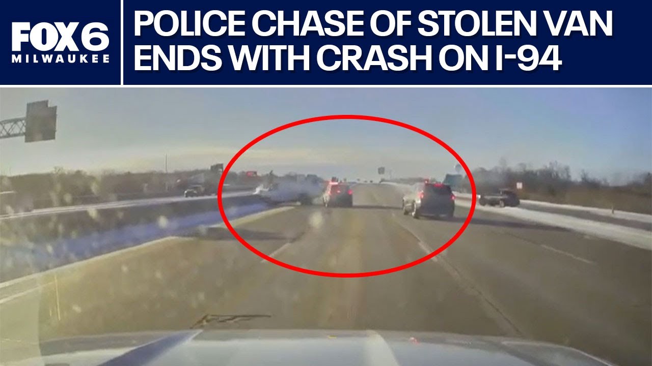 Kenosha County police chase of stolen vehicle ends with crash | FOX6 News Milwaukee