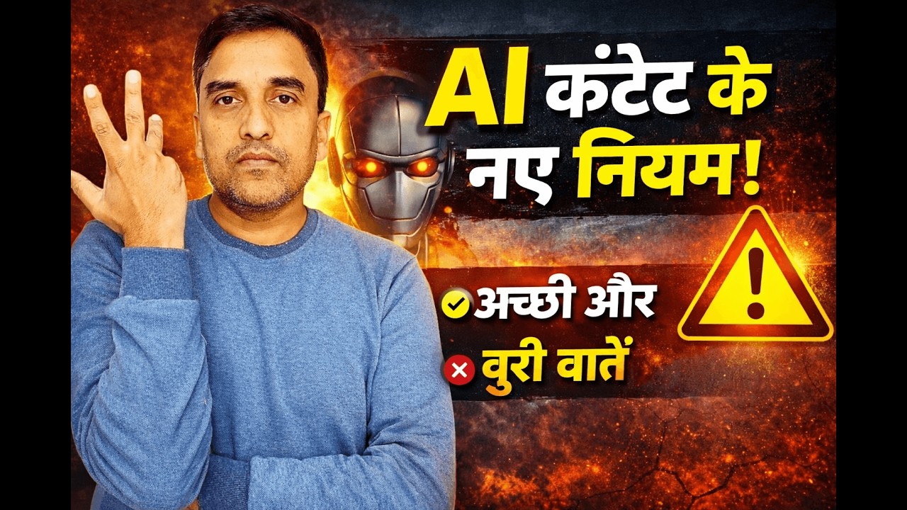 YouTube New AI Guidelines 2026 | Creators ke liye Good News ya Warning?