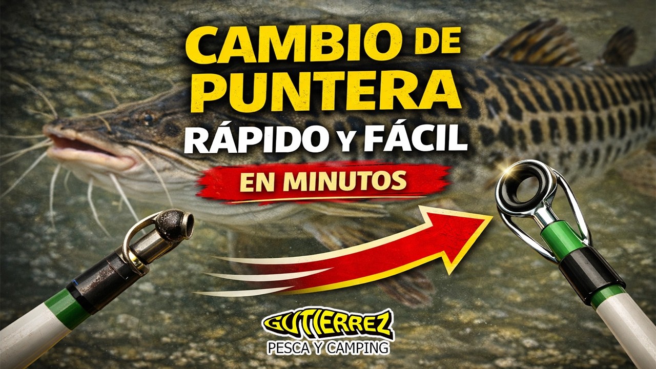 Como cambiar la puntera de una ca&ntilde;a de pesca (f&aacute;cil)