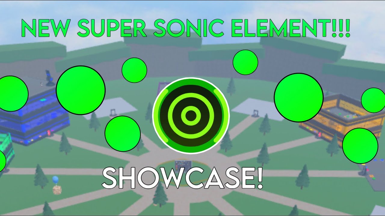 New super sonic element!!! - showcase | Elemental powers tycoon - Roblox