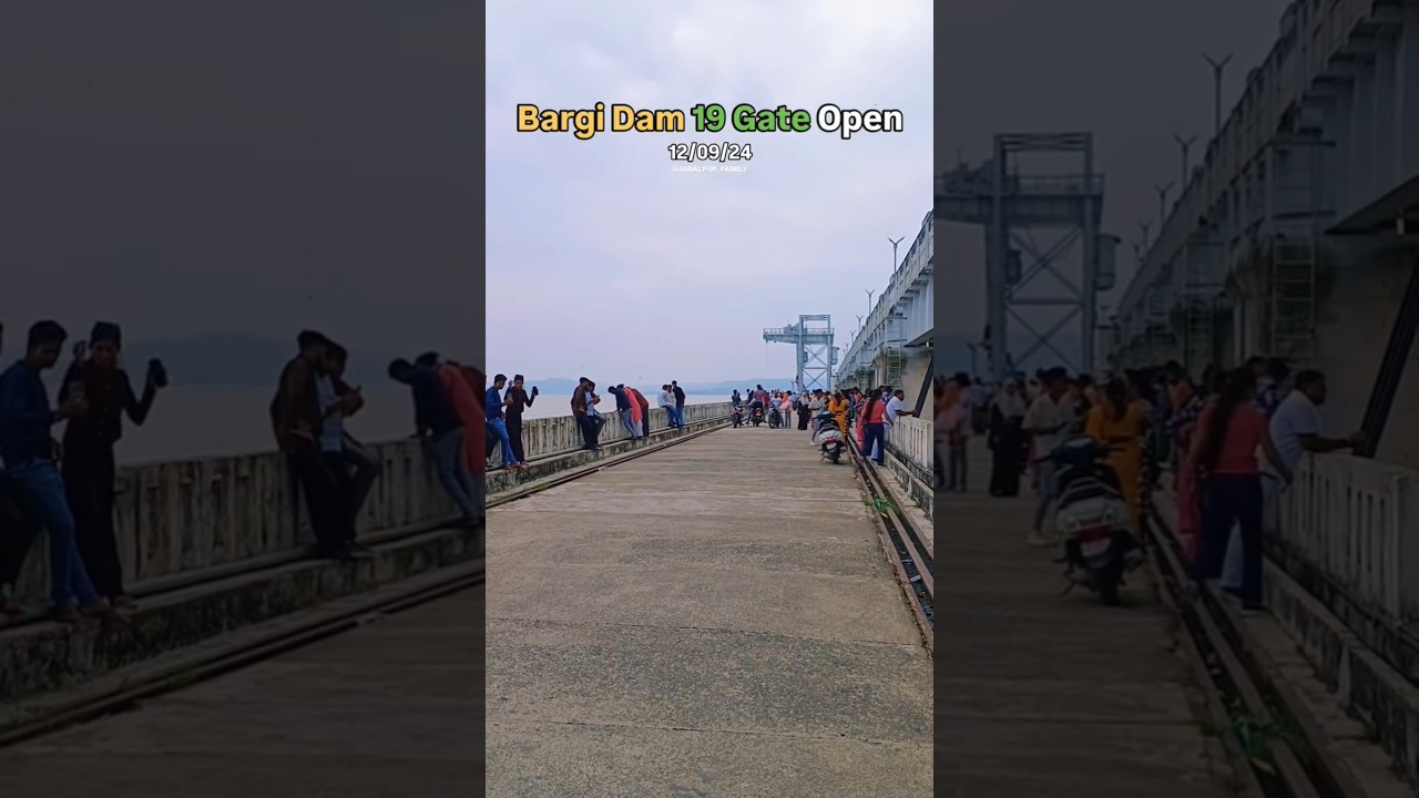 Bargi Dam 19 Gate Open Jabalpur बरगी बांध जबलपुर 