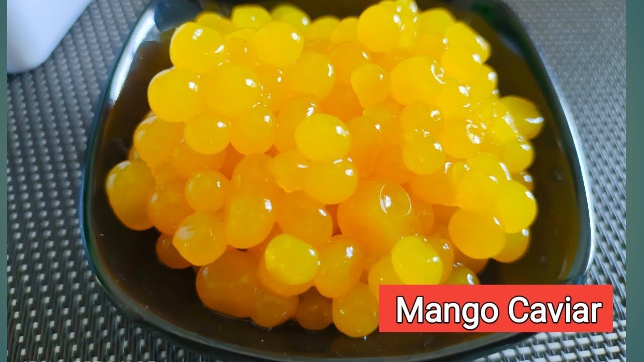 Homemade Fruit Caviar । Mango Caviar recipe । How to make fruit caviar । Molecular Gastronomy