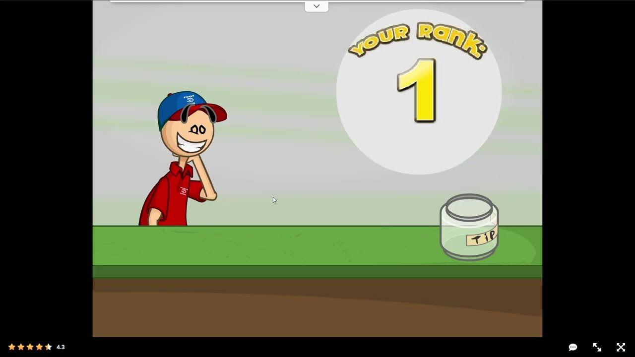 Jogando Papa's Pizzeria pela primeira vez (teste de gravador)