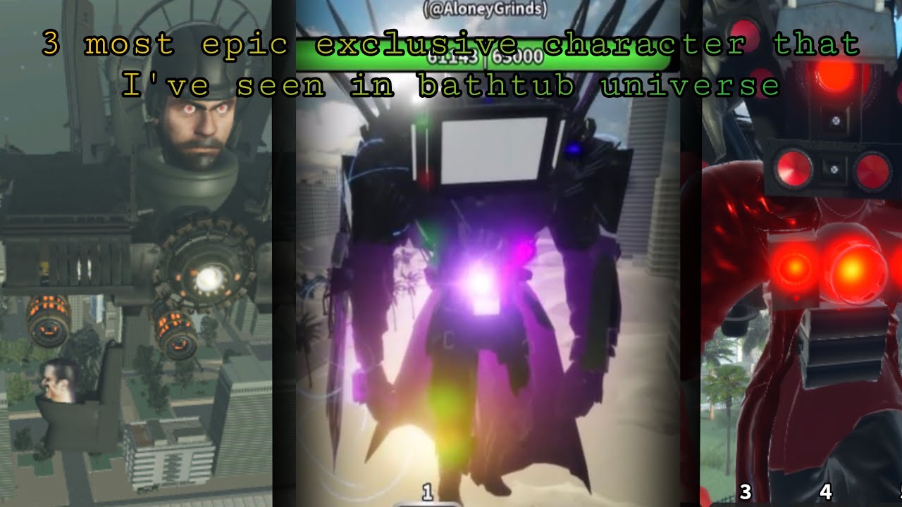 3 most epic exclusive character that I’ve seen in bathtub universe#bathtubuniverse #skibiditoilet 