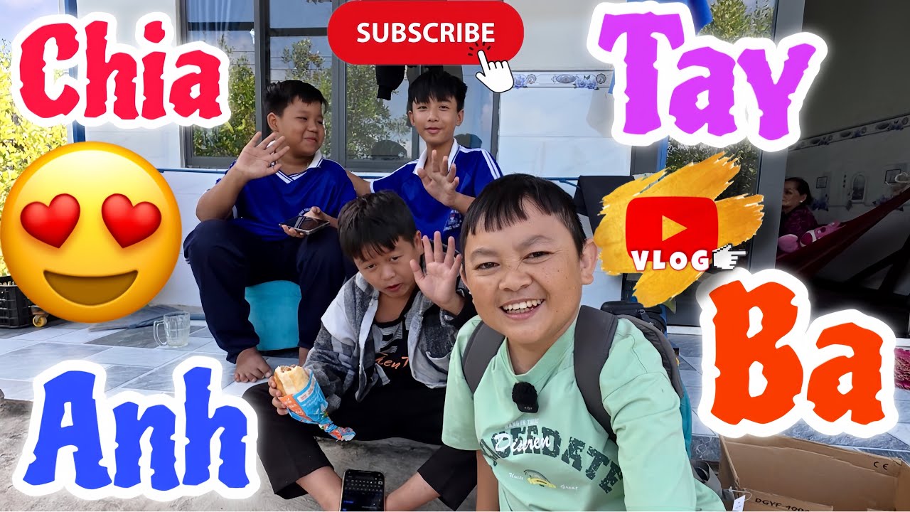 Ba Anh Em Đi Chợ Mua Đồ & Chia Tay Anh Ba Để Tiếp Tục Hành Trình Sinh Tồn || Hải Tí Hon