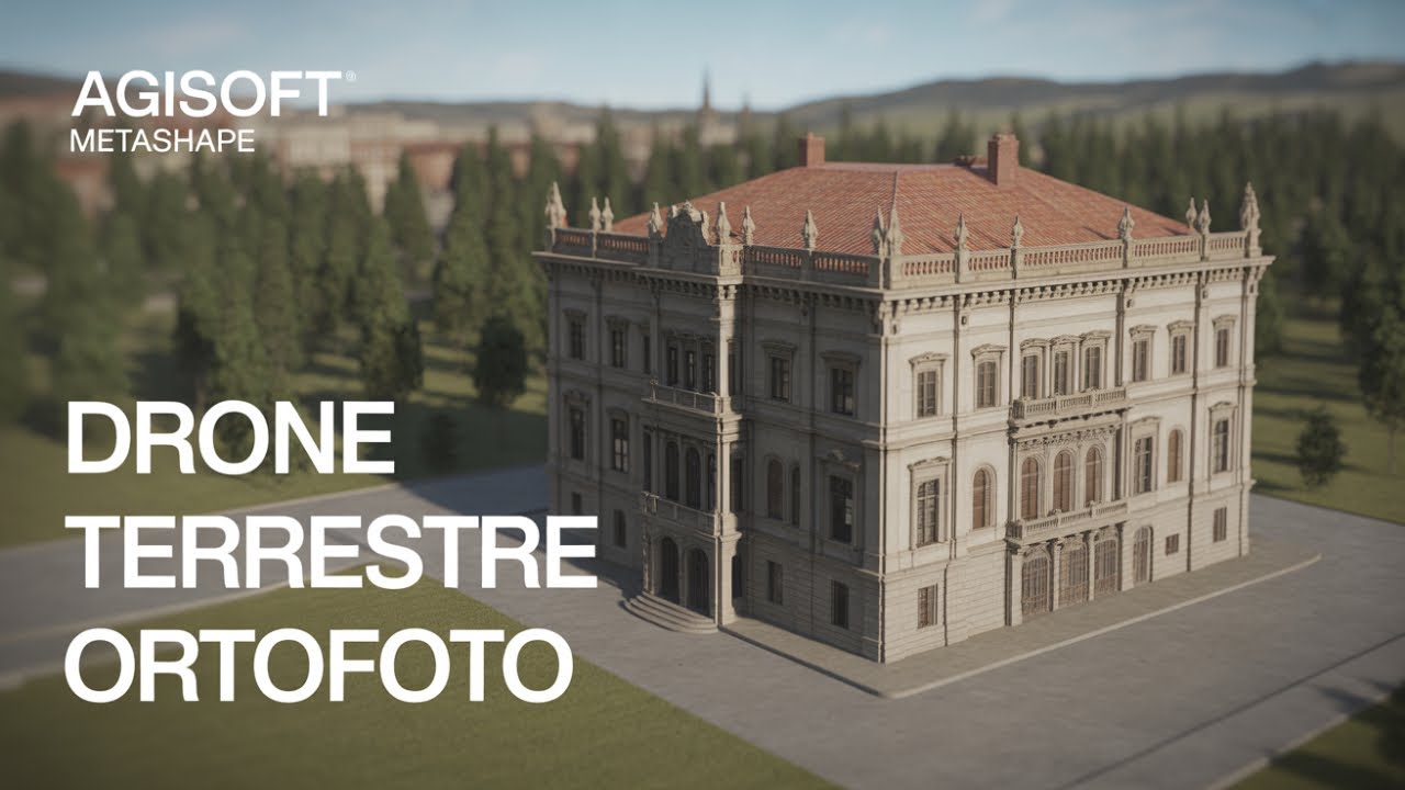 Fotogrammetria Integrata (Drone + Terrestre) e Ortofoto di Prospetto con Agisoft Metashape Pro