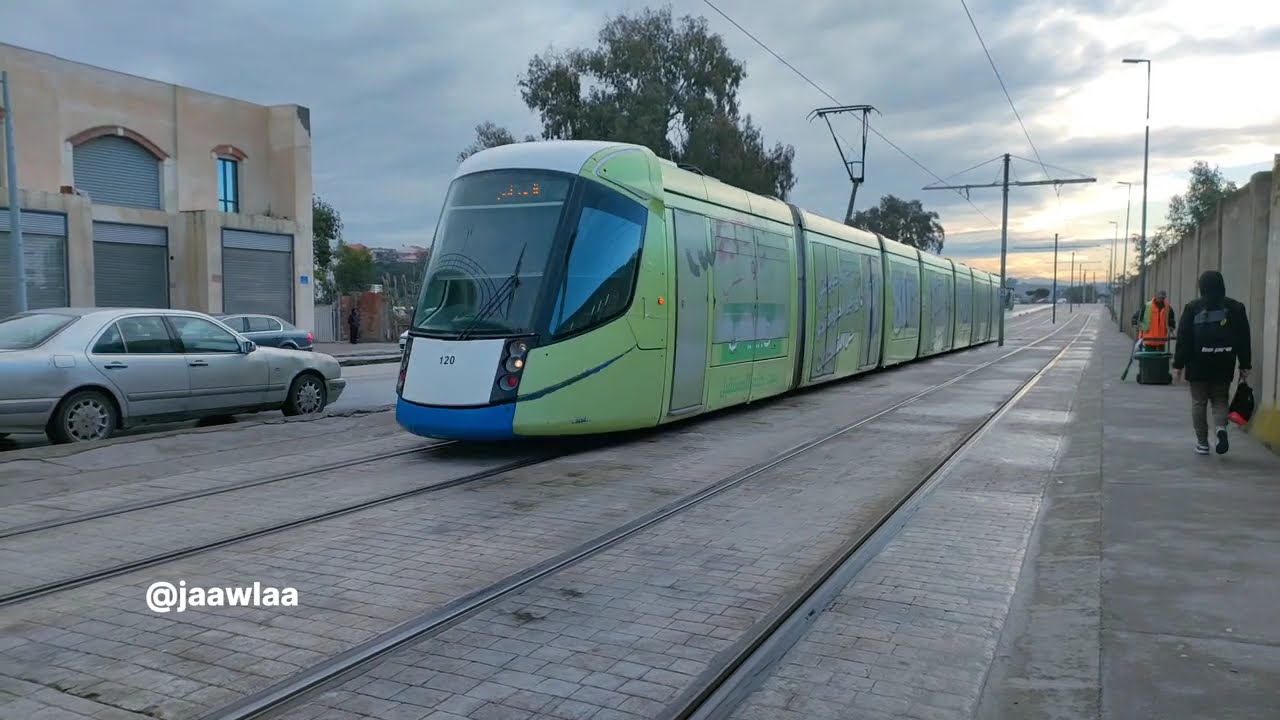 ترامواي الجزائر محطة الهواء الجميل Tramway d'Alger station la glacière
