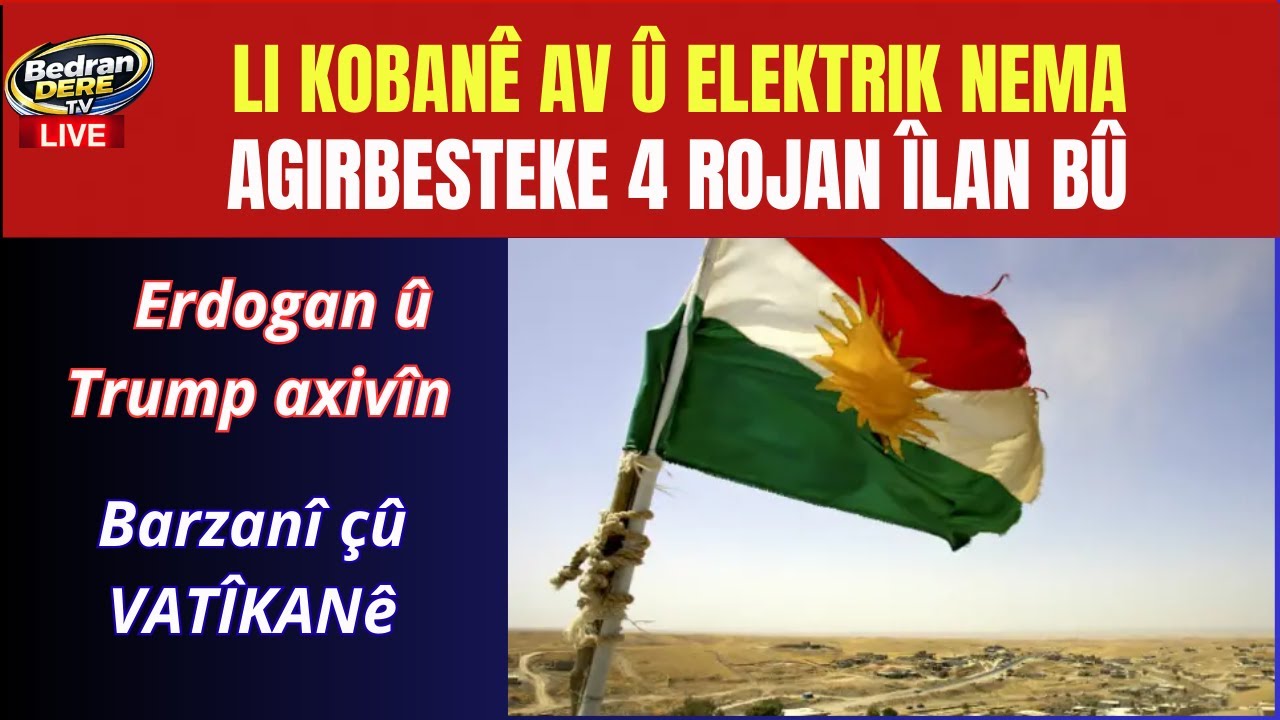 Agirbesta 4 rojan - Li Kobanê Av û elektrik qut kirin