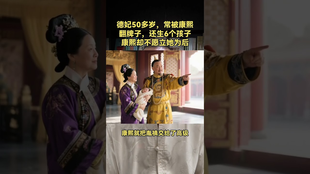 德妃50多岁，常被康熙翻牌子，还生6个孩子康熙却不... #民间故事