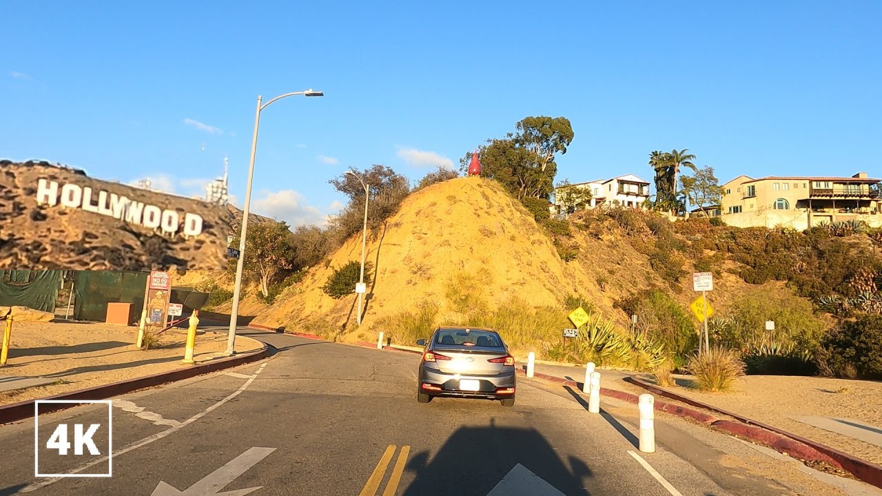 NEW! Driving to the Hollywood Sign ⭐✨ - 2022 [4K]