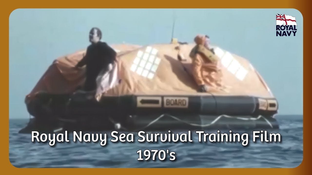 Royal Navy Sea Survival Training Film | 1970's | RN