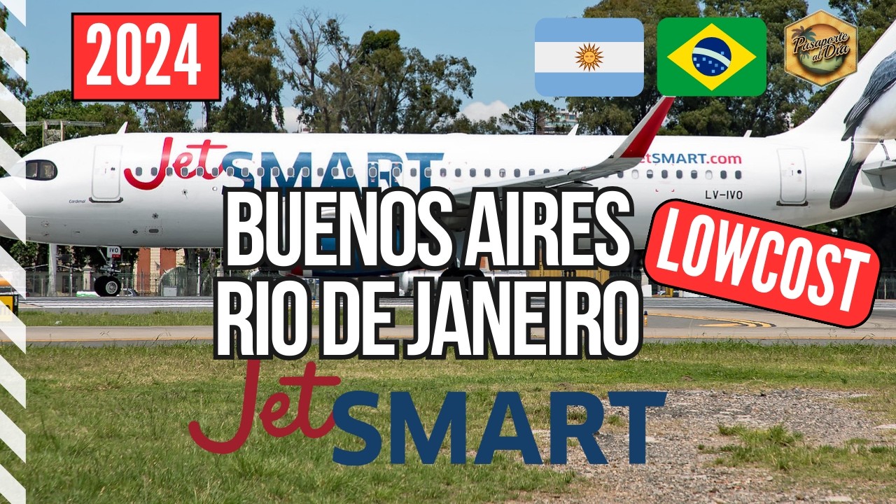 [2024] ✈️ Así es volar con JETSMART de Buenos Aires 🇦🇷 Río de Janeiro 🇧🇷 [crónica] LOWCOST ✅