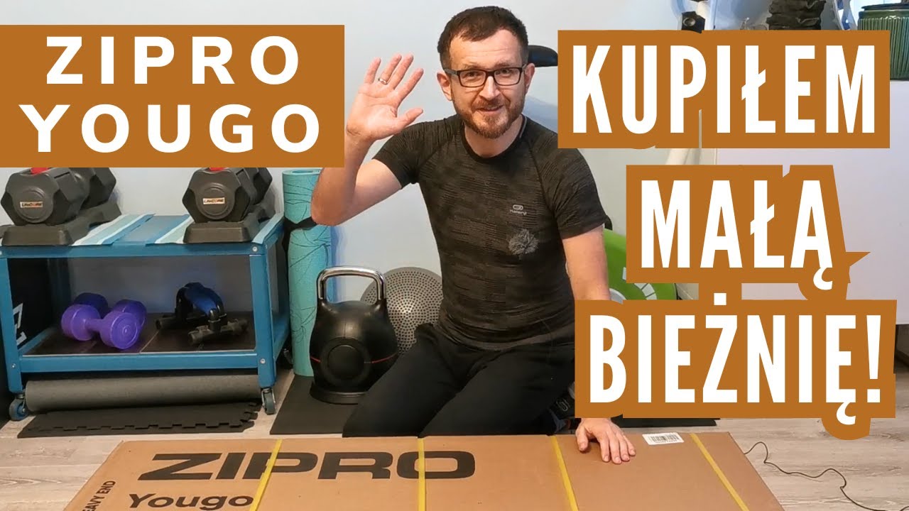 Tania mała bieżnia Zipro Yougo do mieszkania! Unboxing, smarowanie, pierwsze użycie, skrzypienie :-)