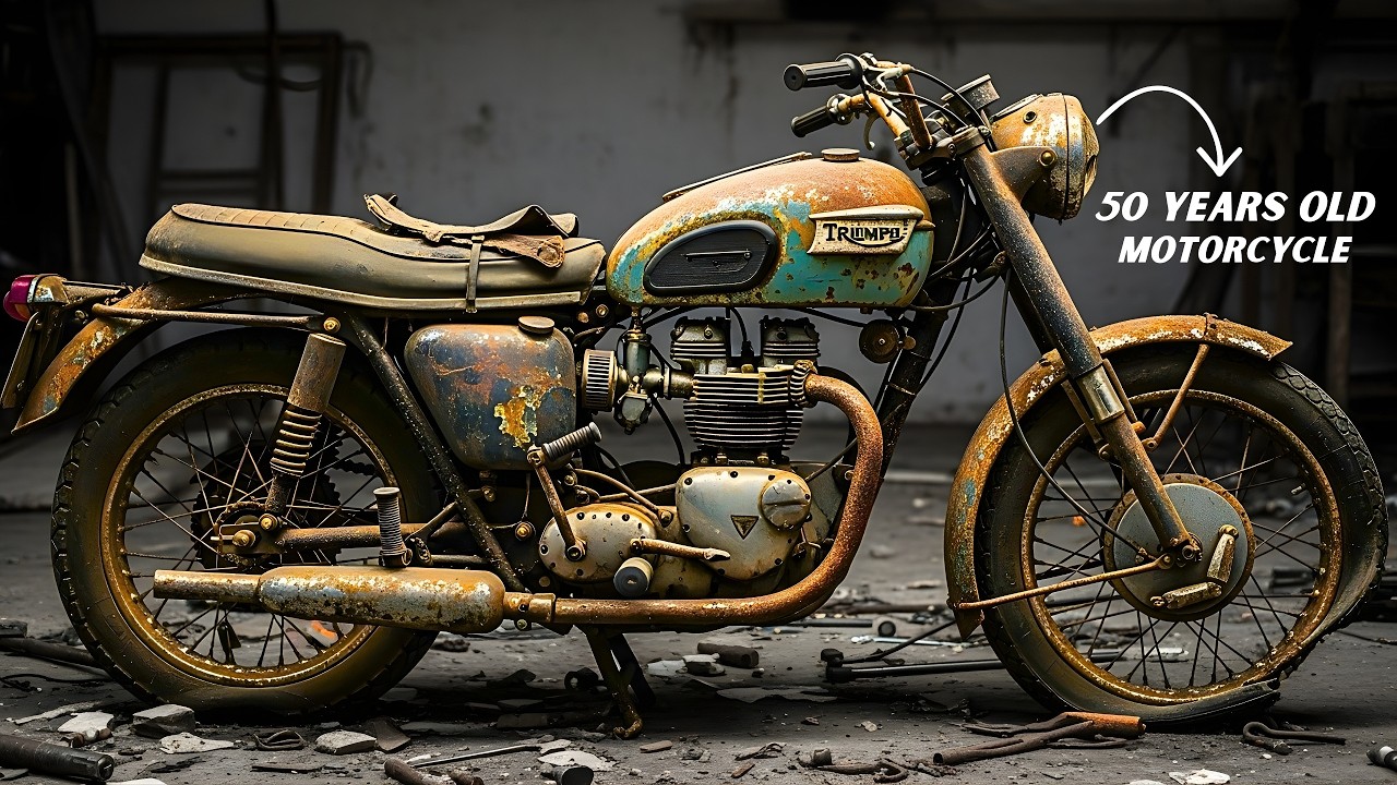 1967 Triumph Bonneville T120 Back to Life! ASMR Motorcycle Restoration