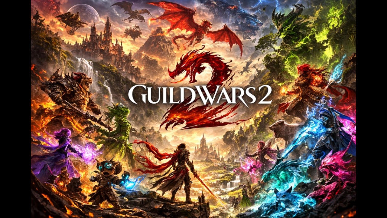 Guild Wars 2 | Great Jungle Wurm World Boss | Ryzen 7 9800X3D + RX 9070 XT | No FSR