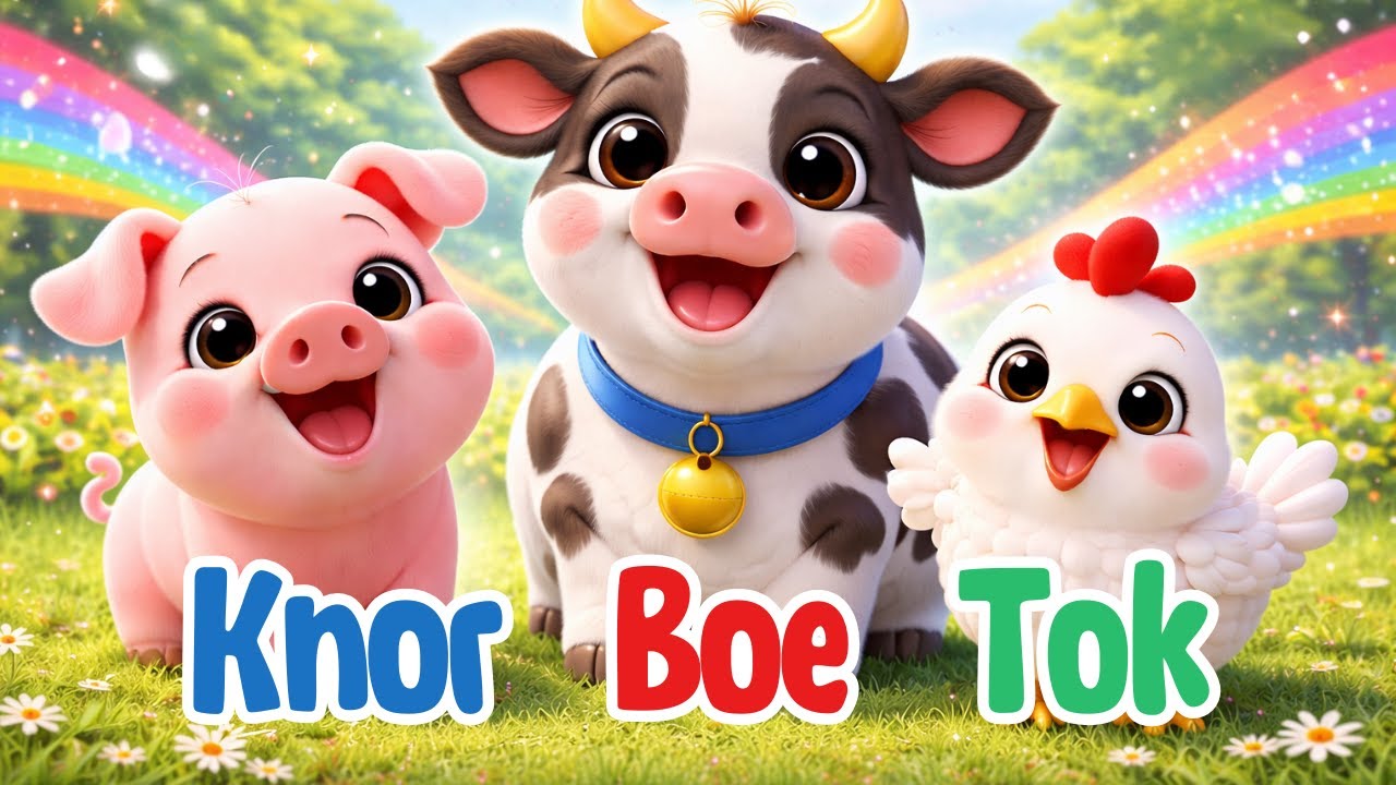 Dierengeluiden op de Boerderij | Kinderliedje voor Peuters en Kleuters