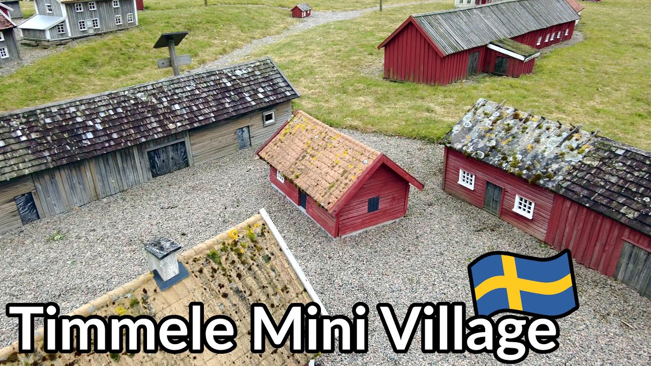 The Timmele Mini village, a 1:10 scale recreation of the 1880 Farm Village Timmele in Sweden